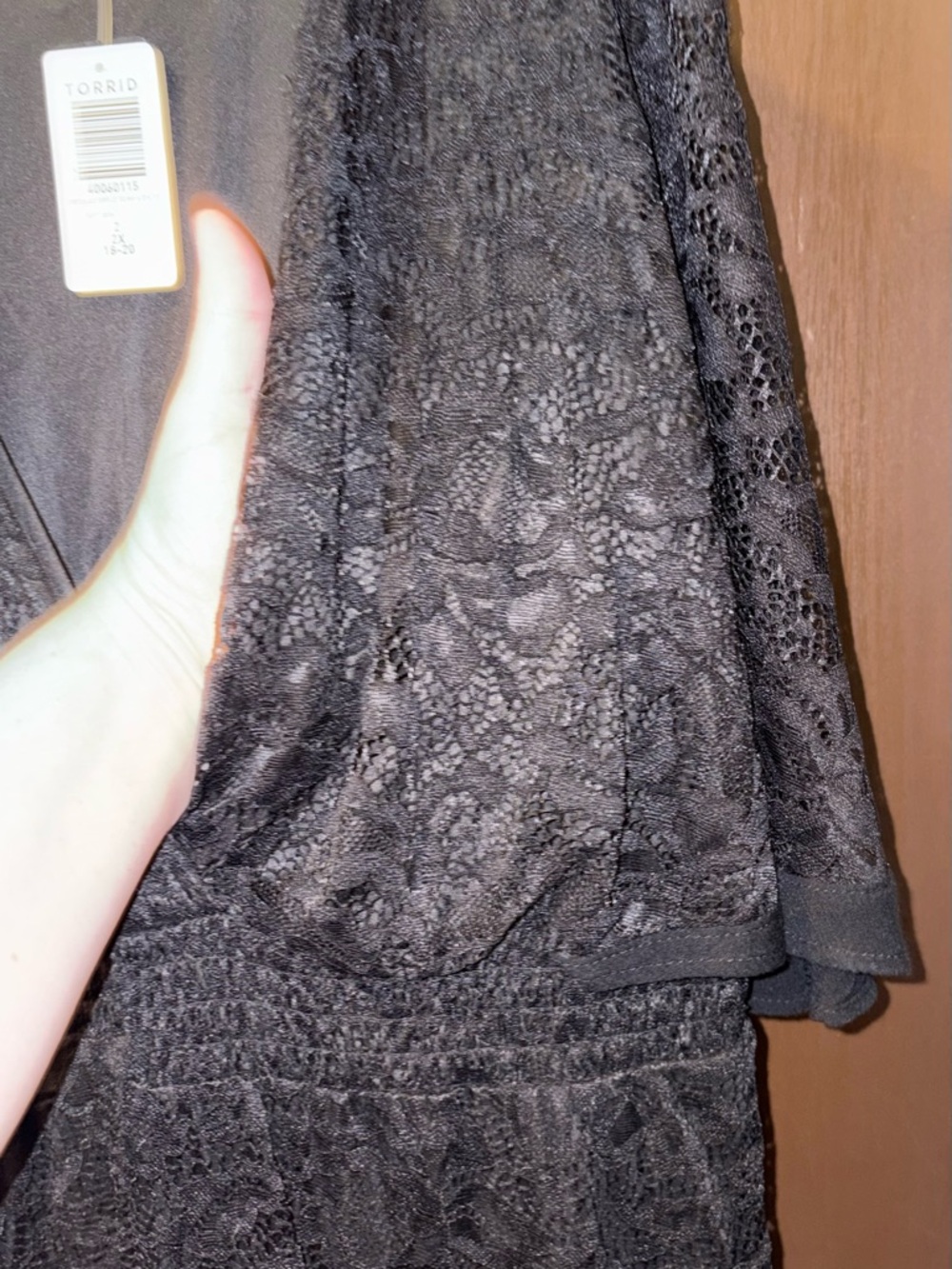 NWT - NEVER WORN
Torrid Stretch Lace Surplice Dolman Sleeve Top - Picture 5 of 7
